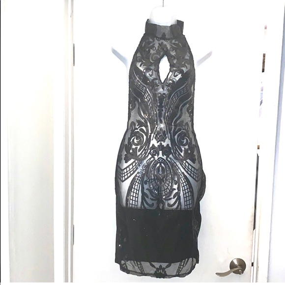 Black sequins dress - Picture 1 of 5